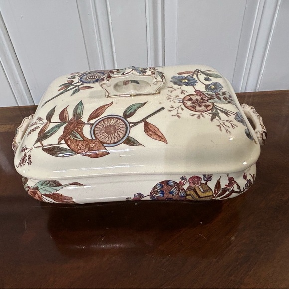 Furnival 1883 Covered Serving Dish - Aesthetic Movement - Picture 2 of 15